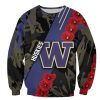 NCAA Washington Huskies Floopy Flowers Sweatshirt