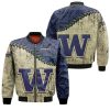 NCAA Washington Huskies Purple Gold Bomber Jacket
