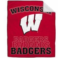 NCAA Wisconsin Badgers Fleece Blanket V8