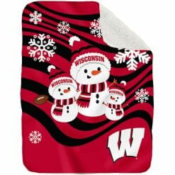 NCAA Wisconsin Badgers Fleece Blanket V7