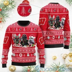 NCAA Wisconsin Badgers Star Wars Sweater