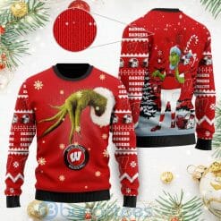 NCAA Wisconsin Badgers The Grinch Sweater