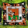 NCAA Miami Hurricanes Mickey Quilt Blanket