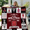 NCAA NC State Wolfpack Black White Est 1892 Quilt Blanket