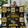 NCAA UCF Knights Gold Black Quilt Blanket