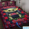 NCAA Ole Miss Rebels Custom Name Baby Yoda Bedding Set