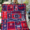 NCAA Ole Miss Rebels Red Blue Quilt Blanket
