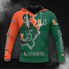 NCAA Miami Hurricanes Skull Pullover Hoodie
