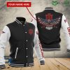 NCAA Indiana Hoosiers Custom Name Black Baseball Jacket