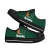 NCAA Miami Hurricanes Green Low Top Shoes