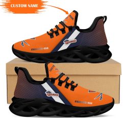 Alternative view of NCAA Virginia Cavaliers Custom Name Orange Max Soul Shoes