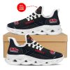 NCAA Ole Miss Rebels Custom Name Black Max Soul Shoes
