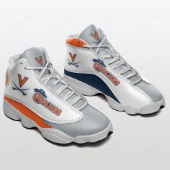NCAA Virginia Cavaliers Grey White Air Jordan 13 Shoes