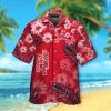 NCAA Ole Miss Rebels Red Flowers Leaves Hawaiian Shirt