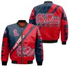 NCAA Ole Miss Rebels Red Blue Bomber Jacket
