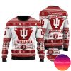 NCAA Indiana Hoosiers Custom Name Ugly Christmas Sweater