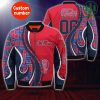NCAA Ole Miss Rebels Custom Number Red Blue Bomber Jacket