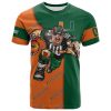 NCAA Miami Hurricanes Custom Number Orange Green T-Shirt