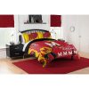 NCAA Maryland Terrapins Red Yellow Hexagon Bedding Set