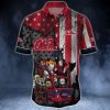NCAA Ole Miss Rebels American Flag Halloween Hawaiian Shirt