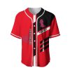 NCAA Ole Miss Rebels Custom Text Red Black Baseball Jersey V3