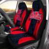 NCAA Ole Miss Rebels Red Blue Polynesian Car Seat Covers