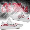 NCAA Ole Miss Rebels White Scratch Yeezy Boost Sneakers