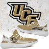 NCAA UCF Knights Gold White Yeezy Boost Sneakers
