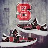 NCAA NC State Wolfpack Lightning Black Yeezy Boost Sneakers