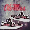 NCAA Ole Miss Rebels Lightning Black Yeezy Boost Sneakers