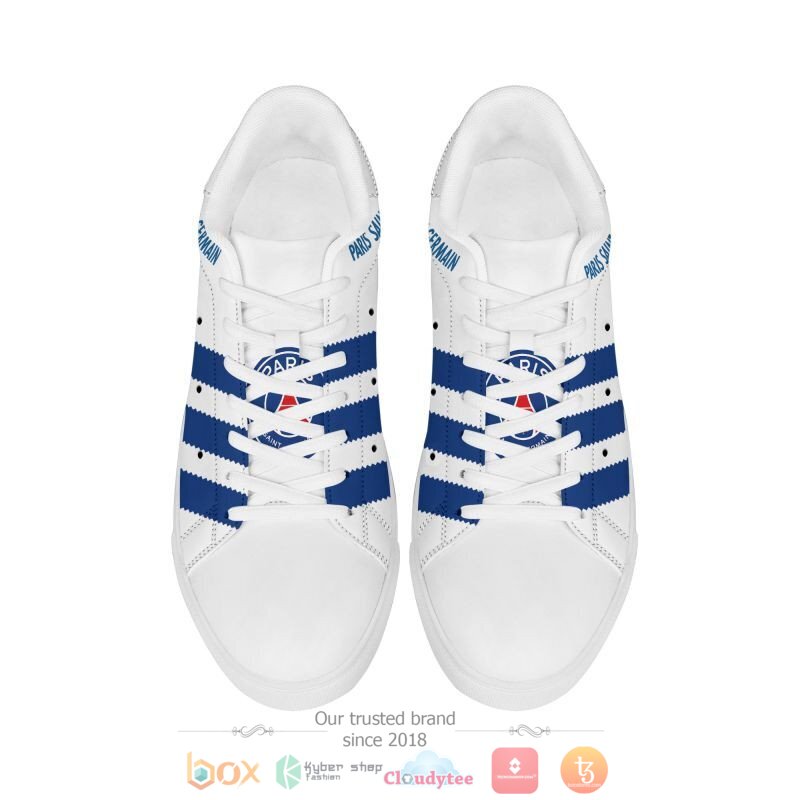 Paris Saint-Germain FC White Blue Stan Smith Shoes