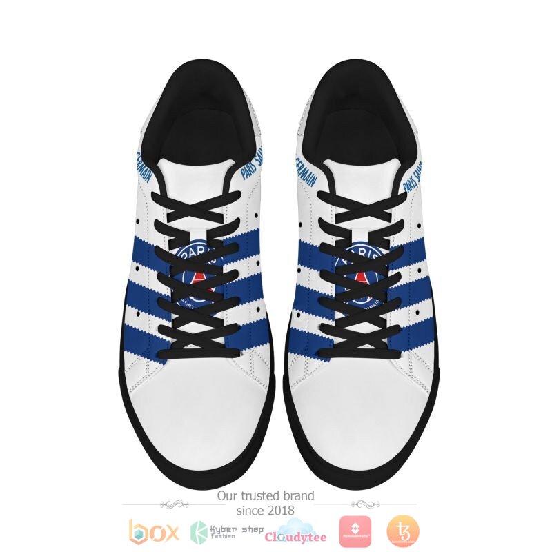 Paris Saint-Germain FC White Blue Stan Smith Shoes