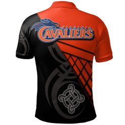 Alternative view of NCAA Virginia Cavaliers Custom Text Orange Black Polo Shirt V5