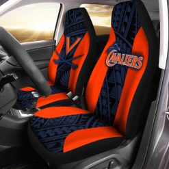 NCAA Virginia Cavaliers Orange Blue Car Seat Covers V2