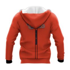 Alternative view of NCAA Virginia Cavaliers Custom Text Orange Black Pullover Hoodie
