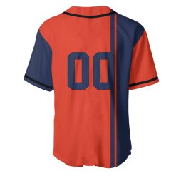 Alternative view of NCAA Virginia Cavaliers Custom Text Number Orange Blue Baseball Jersey