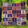 NCAA Ole Miss Rebels Red Blue Mascot Quilt Blanket