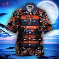 Alternative view of NCAA Virginia Cavaliers Blue Orange Hawaiian Shirt V3