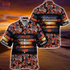 NCAA Virginia Cavaliers Blue Orange Hawaiian Shirt V4