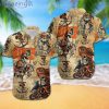 NCAA Miami Hurricanes Skull Gold Hawaiian Shirt