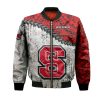 NCAA NC State Wolfpack Red Polynesian Bomber Jacket