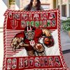 NCAA Indiana Hoosiers Mascot Crimson Quilt Blanket