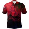 NCAA Ole Miss Rebels Coconut Tree Tropical Grunge Polo Shirt