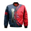 NCAA Ole Miss Rebels Custom Text Red Blue Champions Bomber Jacket
