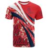 NCAA Ole Miss Rebels Red Hibiscus T-Shirt