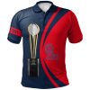 NCAA Ole Miss Rebels Custom Text Red Blue Champions Polo Shirt