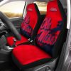 NCAA Ole Miss Rebels Red Blue Grunge Style Car Seat Covers