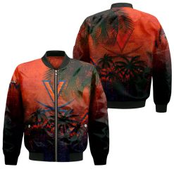 NCAA Virginia Cavaliers Coconut Tree Bomber Jacket