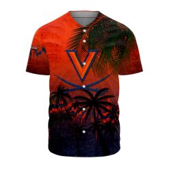 NCAA Virginia Cavaliers Coconut Tree Baseball Jersey