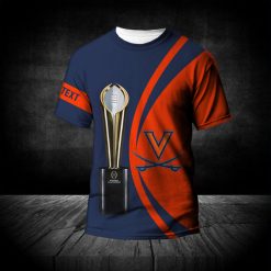 NCAA Virginia Cavaliers Custom Text Champions T-Shirt